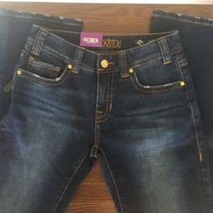 Rock & Roll Cowgirl Mid Rise Bootcut Jeans 26x34